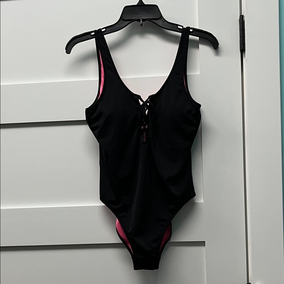 VS PINK Black One Piece Bathing Suit Size Medium - Picture 1 of 4